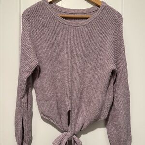 Hollister Knit Tie-Front Sweater